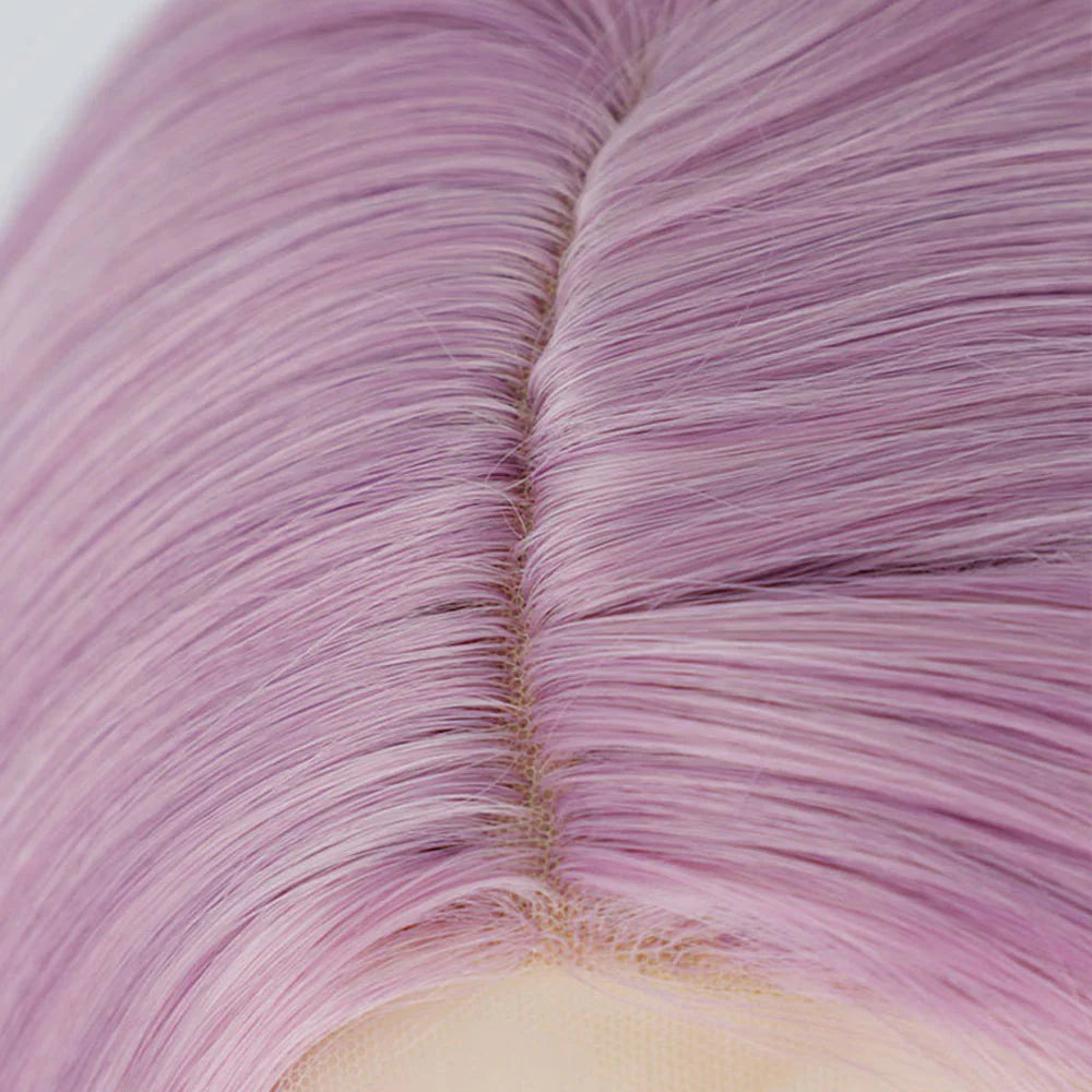 💜: Purple Short Bob Wig - Stylish Synthetic Hair Transformation