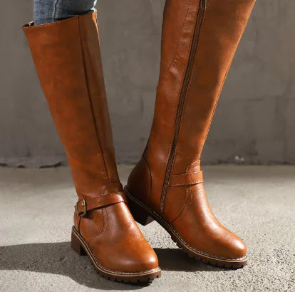 👞: Men's Casual Fashion Mid-Tube Wedge Boots