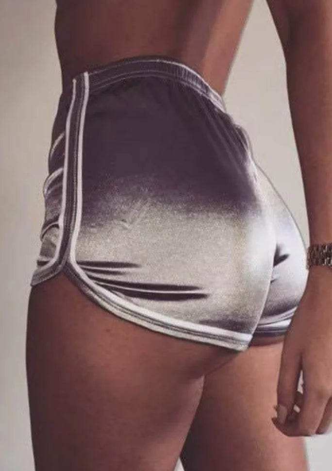 🩳: Silk Beach Shorts - Women's Slim Fit with White Edge Design