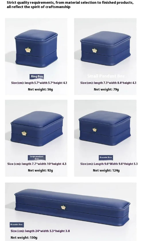 👑: Crown Ring Jewelry Box - Royal Elegant Ring Storage Organizer