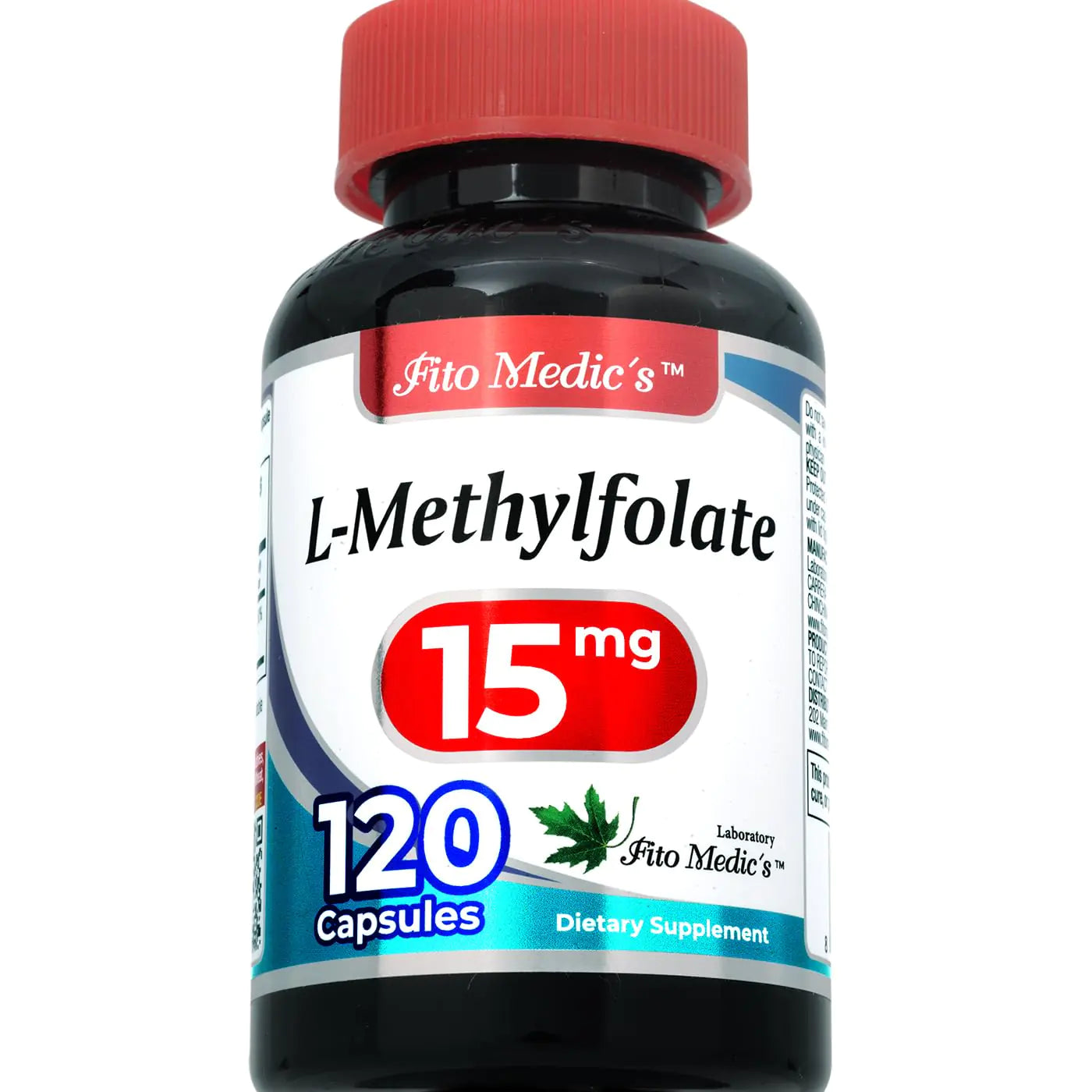 🧬: FITO MEDICS Lab Methylfolate 15mg - Ultra High Absorption 120 Capsules