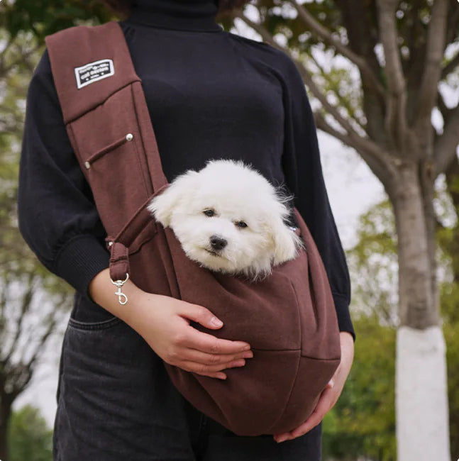 🎒: Pet Crossbody Carrier Bag - Hands-Free Travel Companion