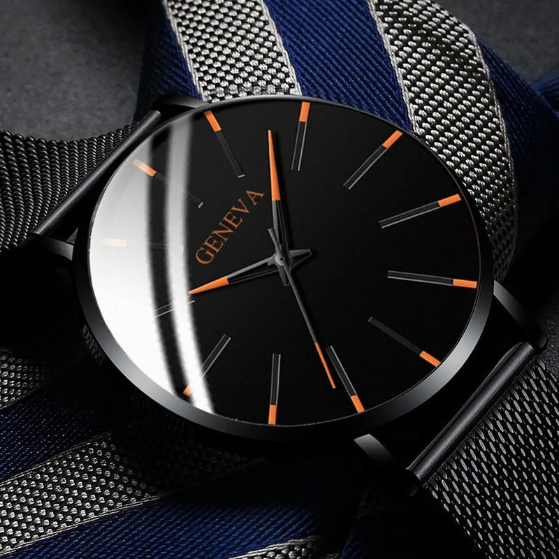 ⌚: Ultra Thin Quartz Watches For Men - Premium Minimalist Timepiece