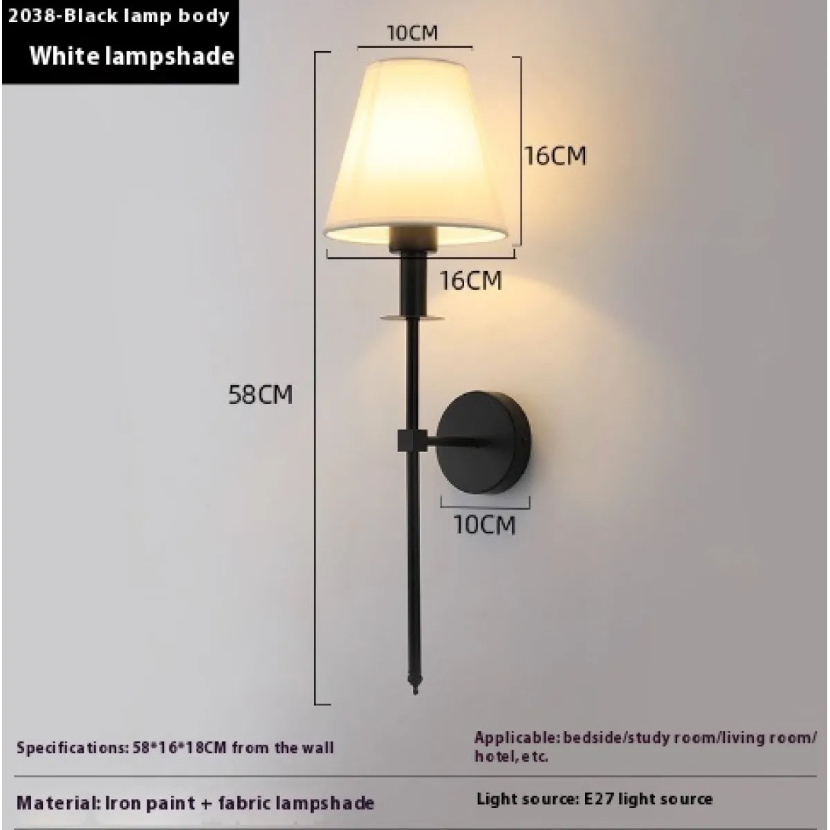 💡: Modern Nordic Wall Lamp - Minimalist Metal Design Bedroom Living Room