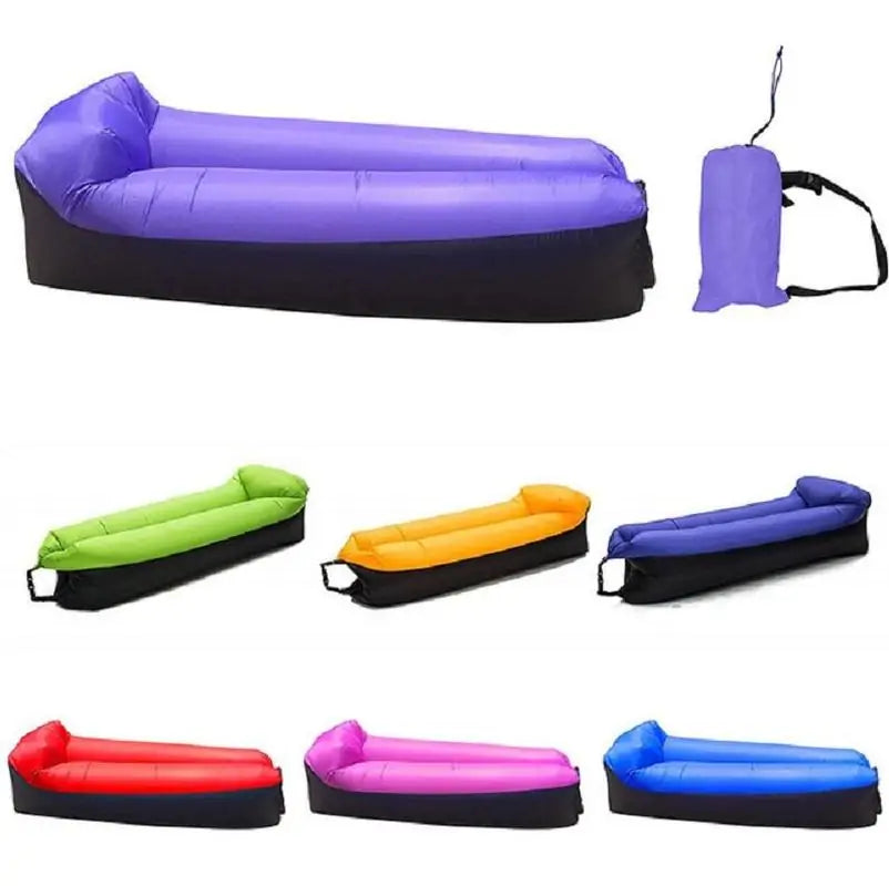 🏖️: Beach Lounge Inflatable Bag - Portable Comfort for Outdoor Relaxation