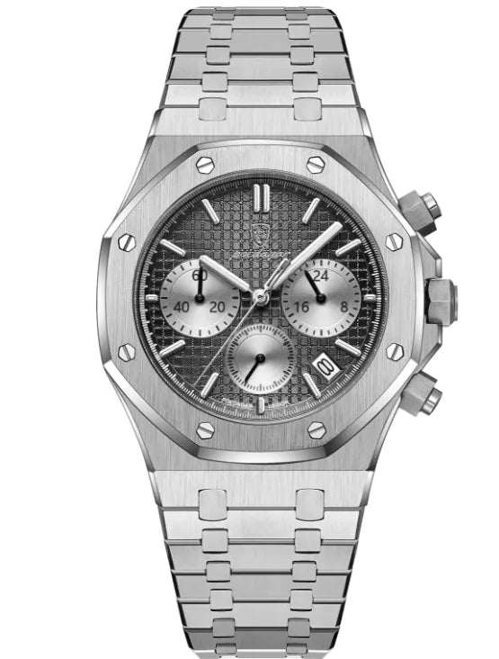 ⌚: Quartz Men's Watch - Classic Metal Construction Timepiece