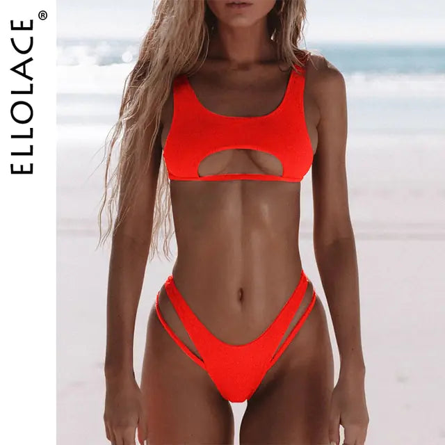 🔥: Hollow Out Micro Bikini - Stylish Cut-Out Two-Piece
