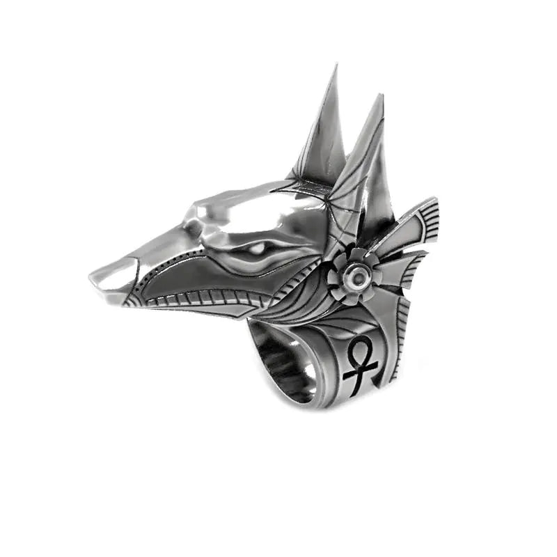 💎: Vintage Egyptian Horus Ring - Stainless Steel Gothic Statement Jewelry
