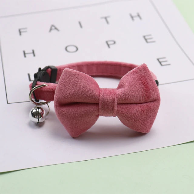 🎀: Plaid Print Pet Bow Tie Collar - Dapper Style Accessory