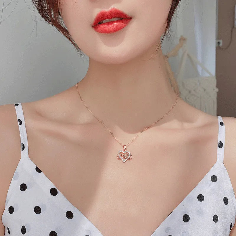 💕: Simple Love Shaped Collarbone Neck Chain