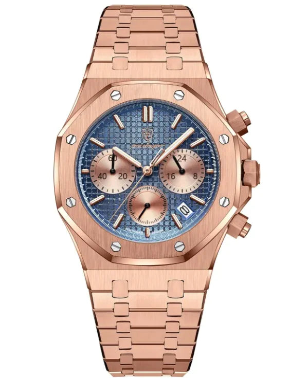 ⌚: Quartz Men's Watch - Classic Metal Construction Timepiece