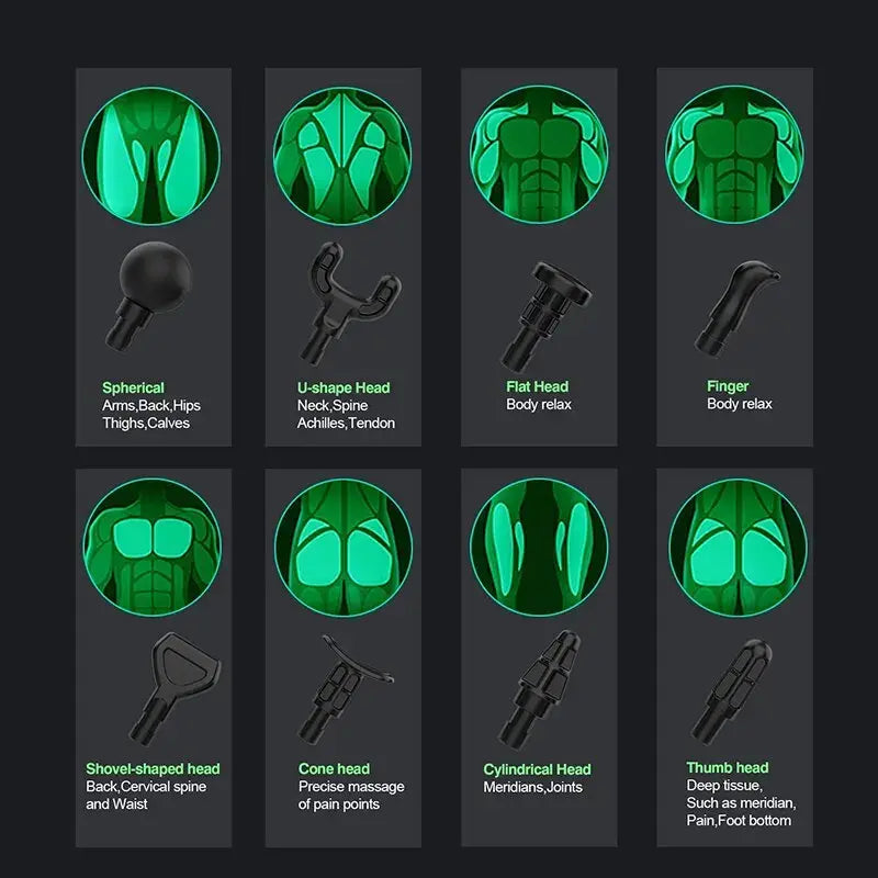 💥: Deep Tissue Massage Gun - Powerful Percussion Therapy Device