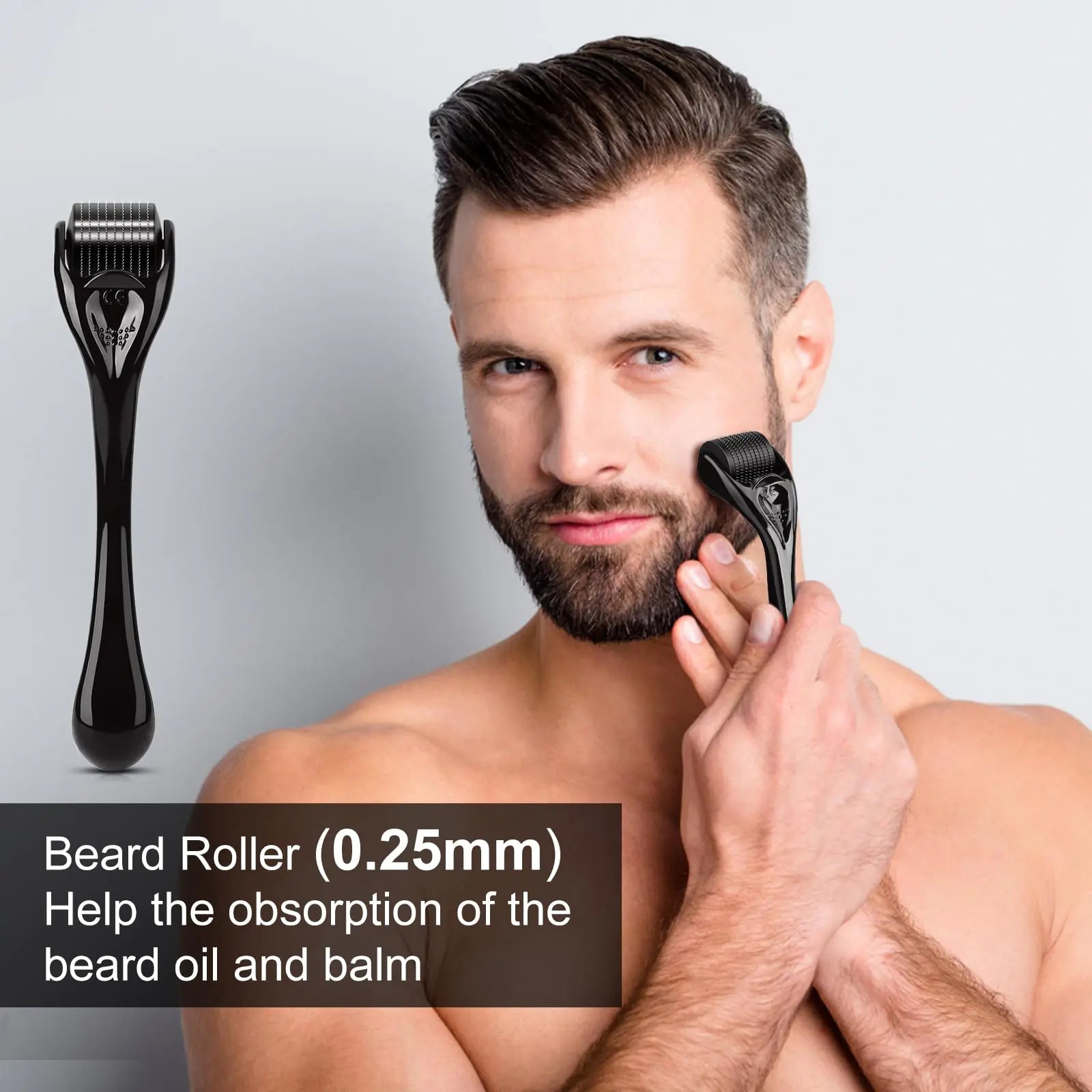 🧔: MALE GOD Beard Growth Kit - Complete Care System with Oil, Balm, Comb & Massager