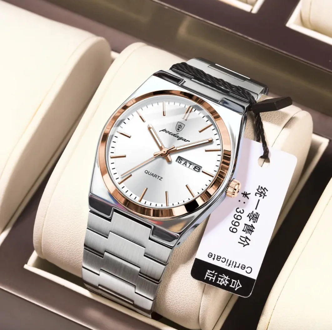 ⌚: Ultra-Thin Waterproof Men's Quartz Watch - 5mm Slim Profile 50M Resistant