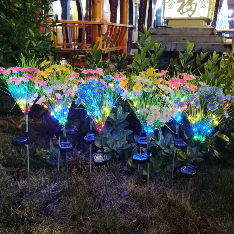 🌸: Solar Garden Lights LED Flower Stake - Waterproof Outdoor Patio Decor