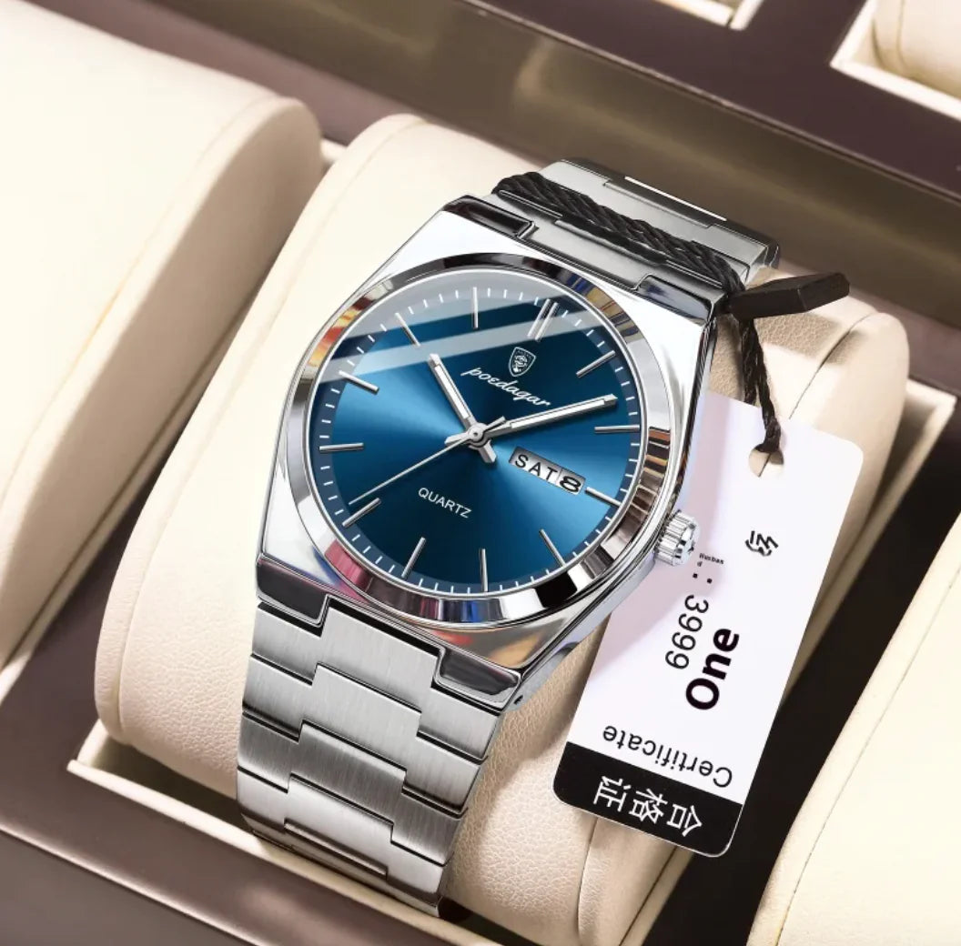 ⌚: Ultra-Thin Waterproof Men's Quartz Watch - 5mm Slim Profile 50M Resistant