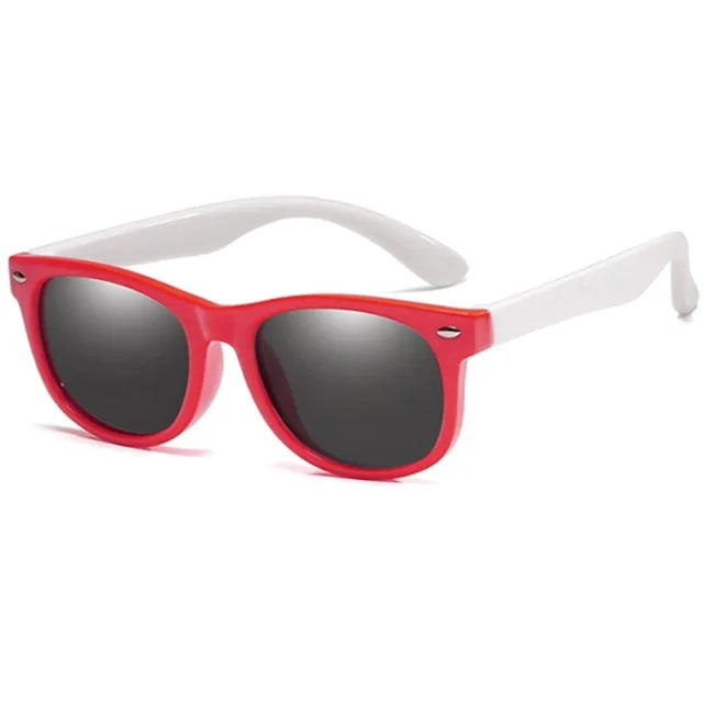 👶: Kids Round Polarized Sunglasses - Stylish UV Protection for Children
