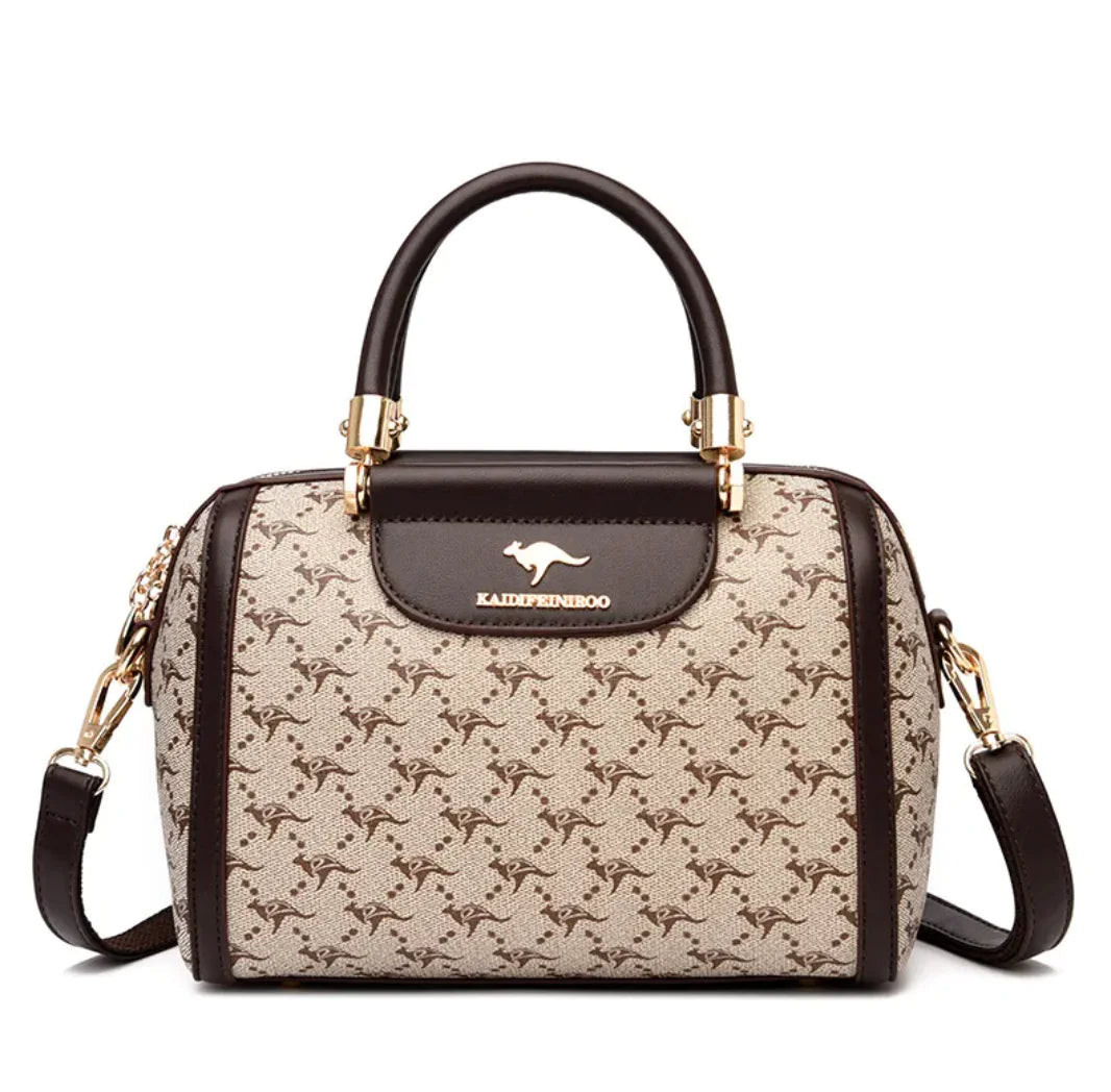 👜: Printed Fashion Shoulder Bag - Eye-Catching European Retro Style