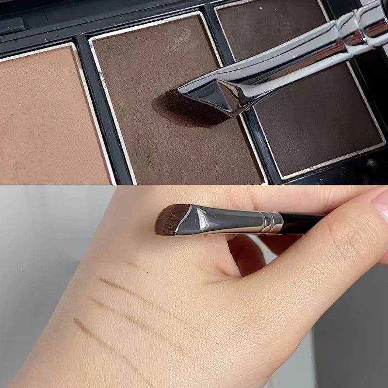 🖌️: Angled Sickle Edge Makeup Brush - Precision Professional Beauty Tool