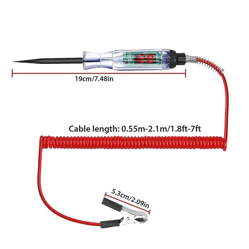 ⚡: Digital Electric Voltage Circuit Tester - Automotive Test Light 6-24V