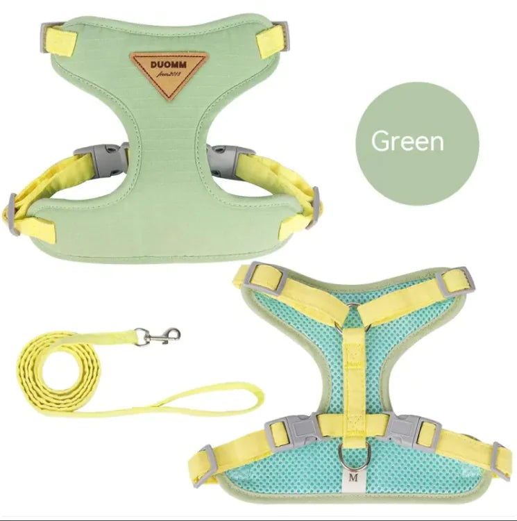 🦮: Small Dog Anti-Breaking Harness & Leash - Secure Safety Set