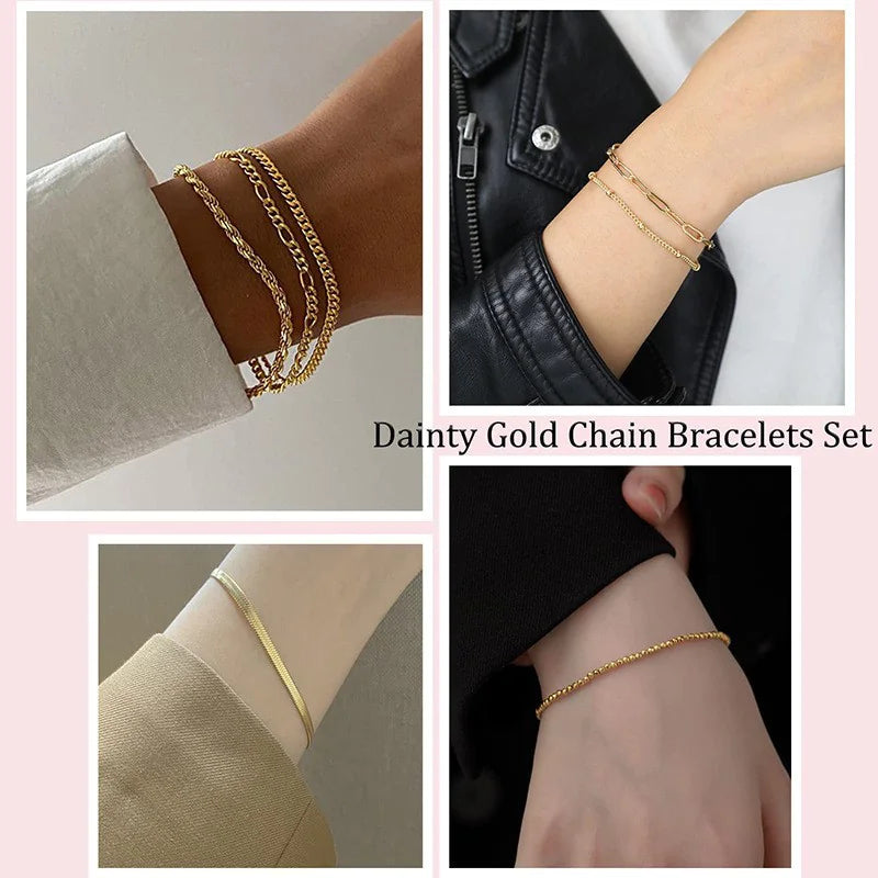 💎: 14K Gold Plated Paperclip Chain Bracelet - 925 Sterling Silver Modern Jewelry