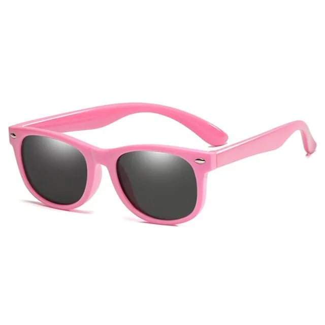 👶: Kids Round Polarized Sunglasses - Stylish UV Protection for Children