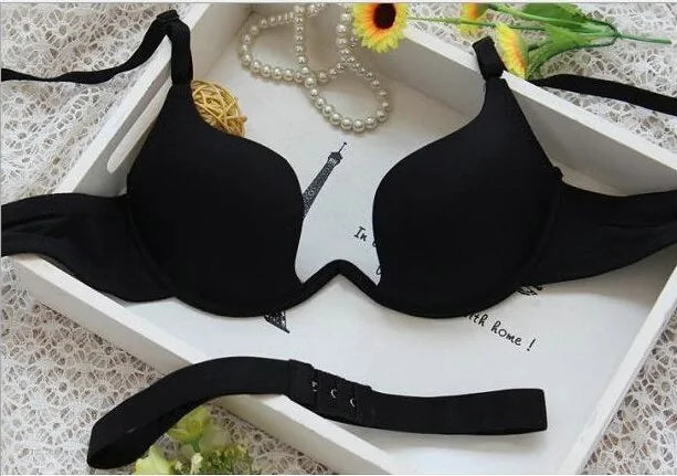 🌸: Japanese Style Deep V Push-Up Bra - Elegant Lift & Support