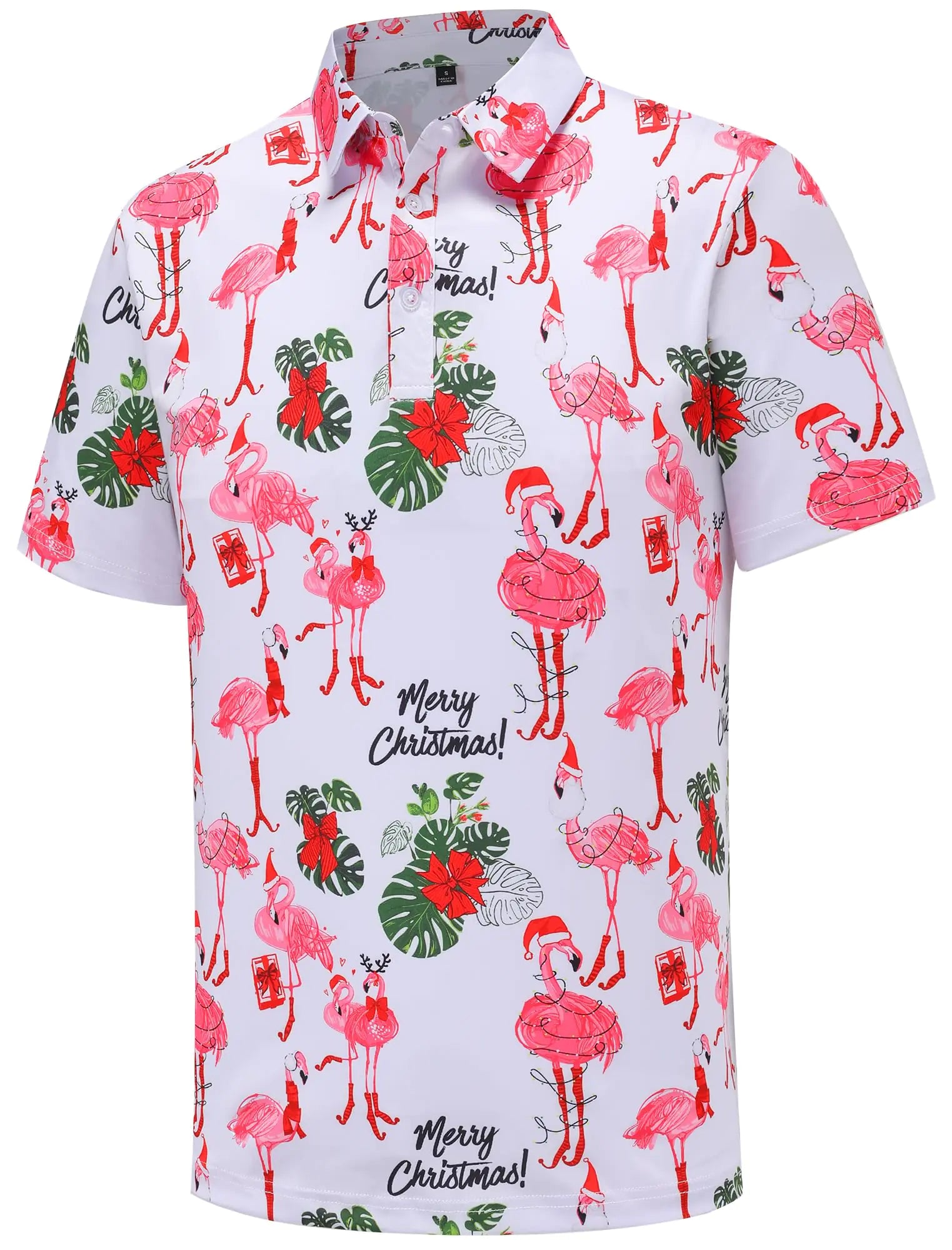 🏌️: Christmas Golf Polo Shirt for Men - Funny Holiday Vacation Polo