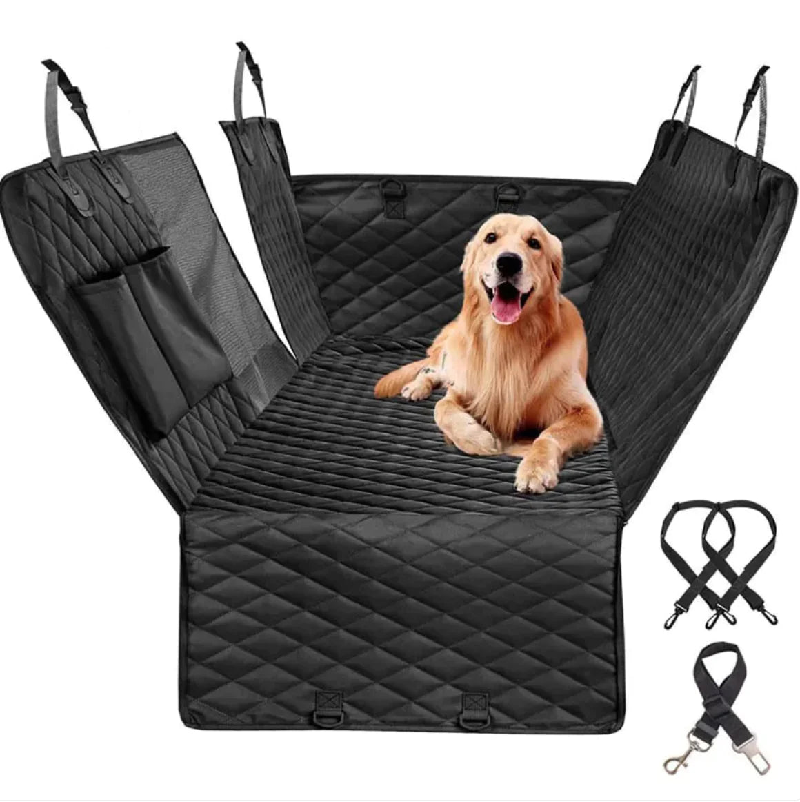🚗: Pet Travel Rear Seat Cushion with Dog Toilet