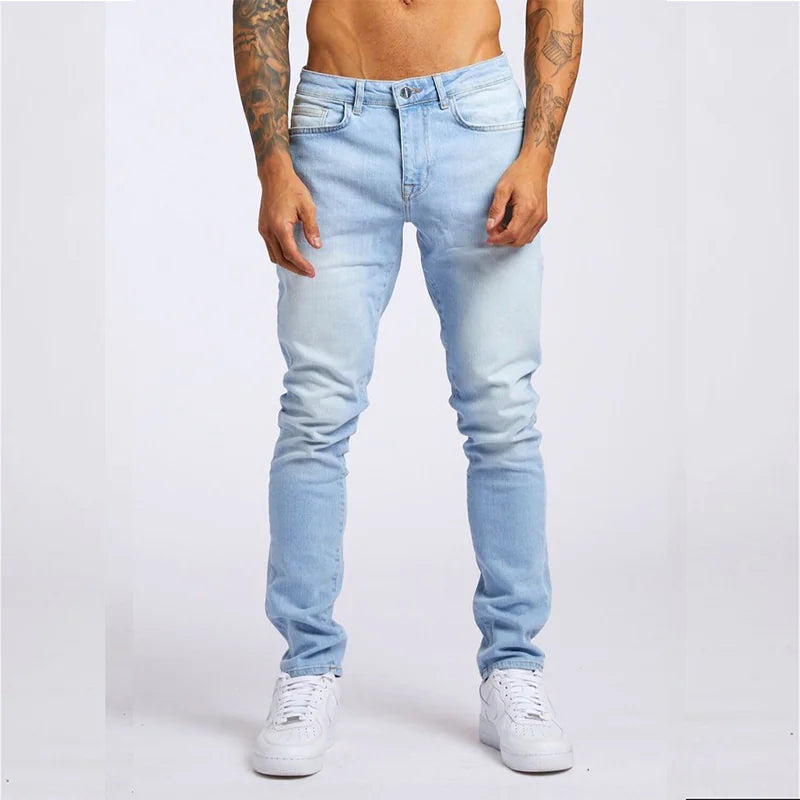 👖: Men's Slim Fit High Waist Jeans