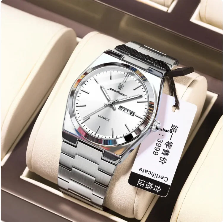 ⌚: Men's Ultra-Thin Luminous Waterproof Quartz Watch - Premium Slim Design