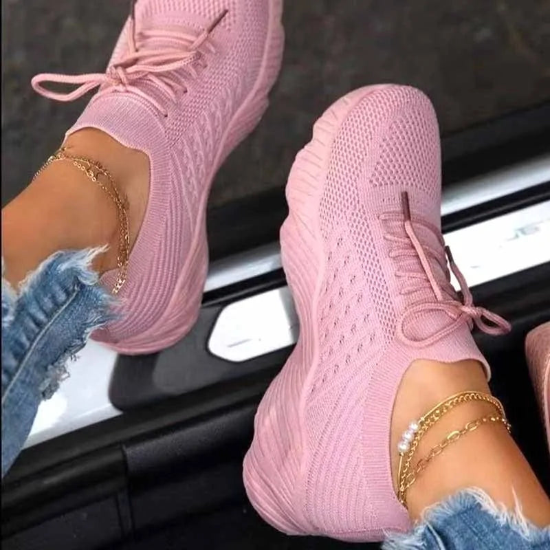 👟: Casual Ladies Sport Sneakers - Comfortable Walking Shoes
