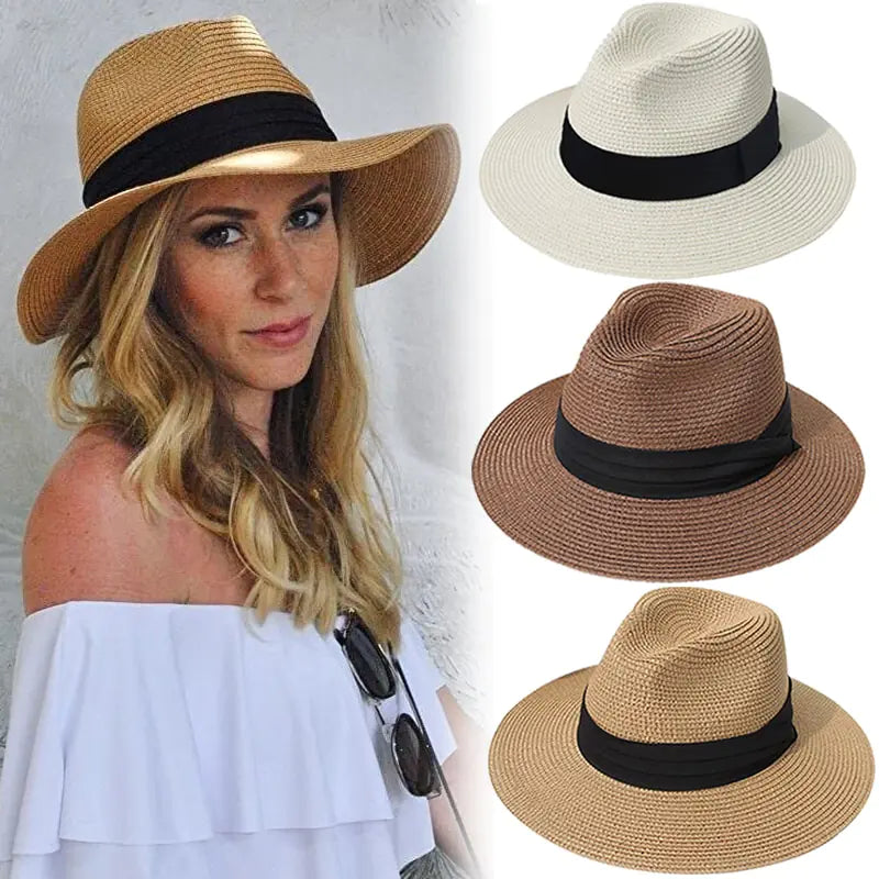 🌴: Unisex Panama Straw Hats - Tropical Style Summer Headwear