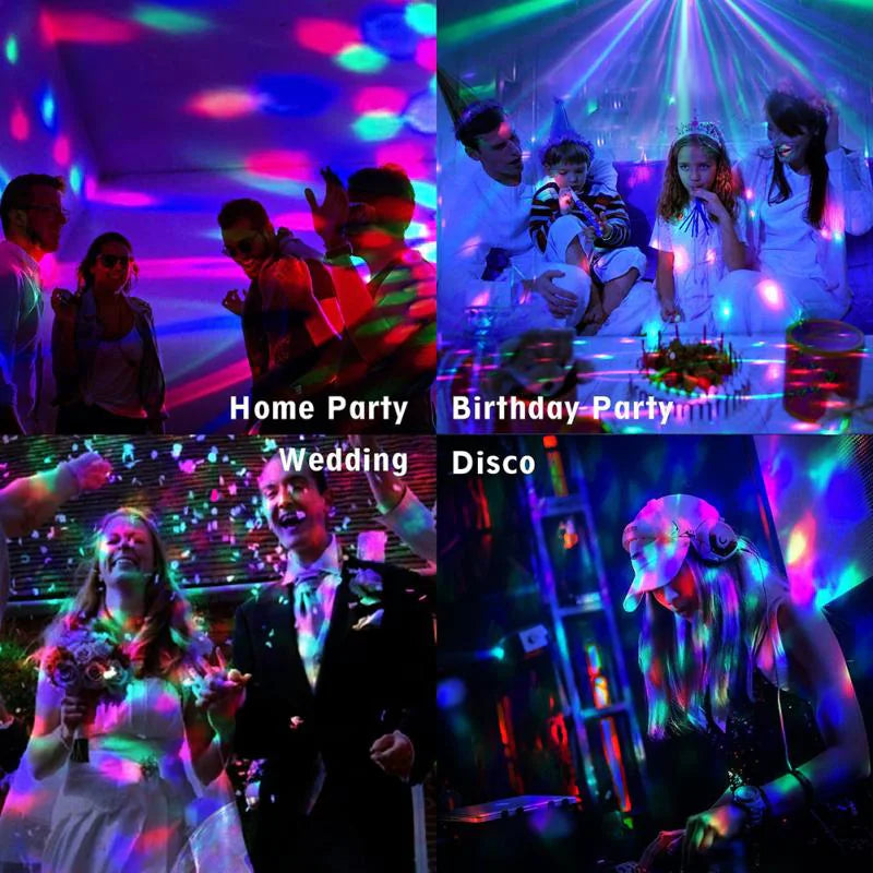 🕺: Disco Party Lights Strobe LED DJ Ball - Sound Activated Dance Lamp