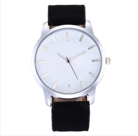 ⌚: Men's Large Dial Military Watch - Leather Strap Sports Timepiece