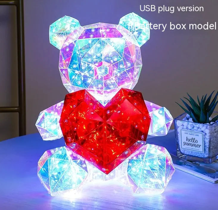 🐻: Color Spark Luminous Bear - LED Color-Changing Decorative Light